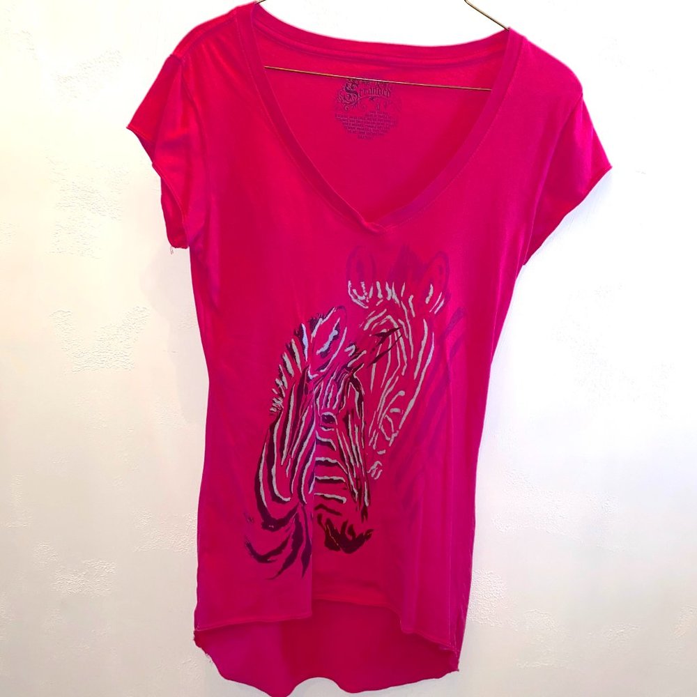Pink zebra t-shirt
